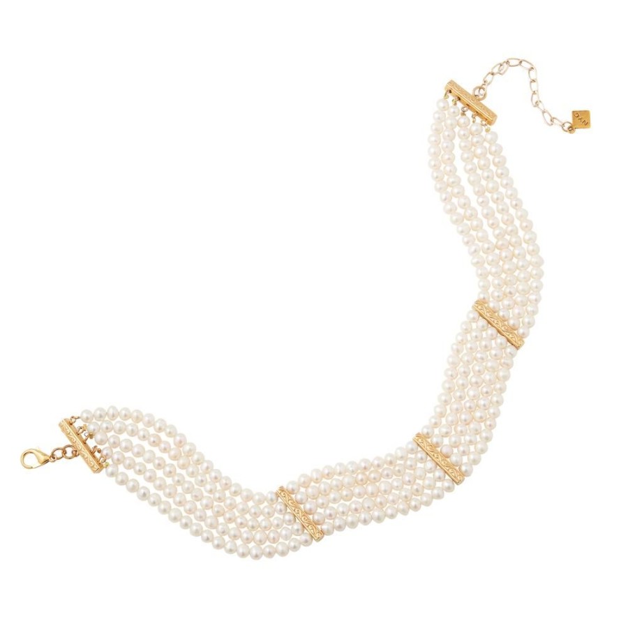 Accessories White House Historical Association | Five Strand Cultured Pearl Necklace