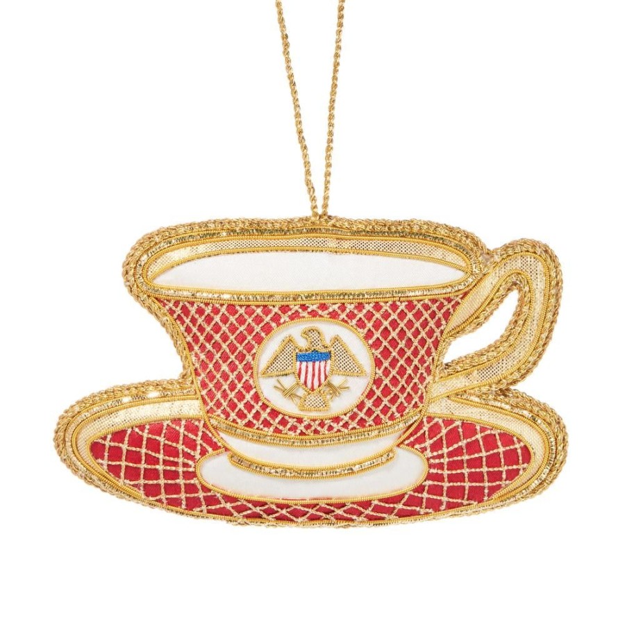 Holidays White House Historical Association | Reagan China Teacup Ornament