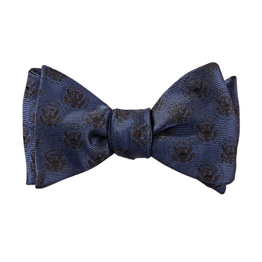 Accessories BROOKS BROTHERS | Brooks Brothers Navy Truman Seal Bow Tie