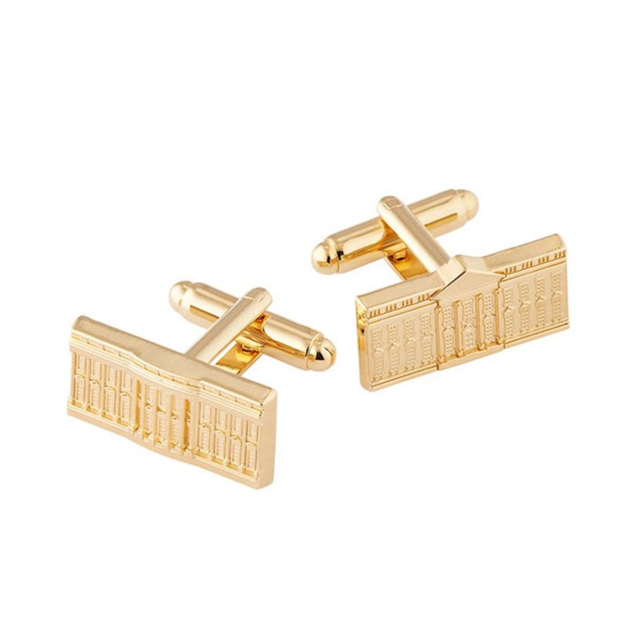 Accessories White House Historical Association | White House Cuff Links, North And South View - Gold Plated