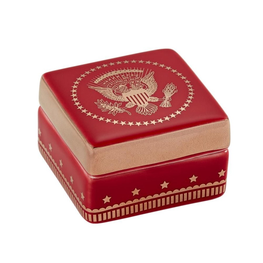 Home & Gifts White House Historical Association | Red Truman Seal Lidded Box