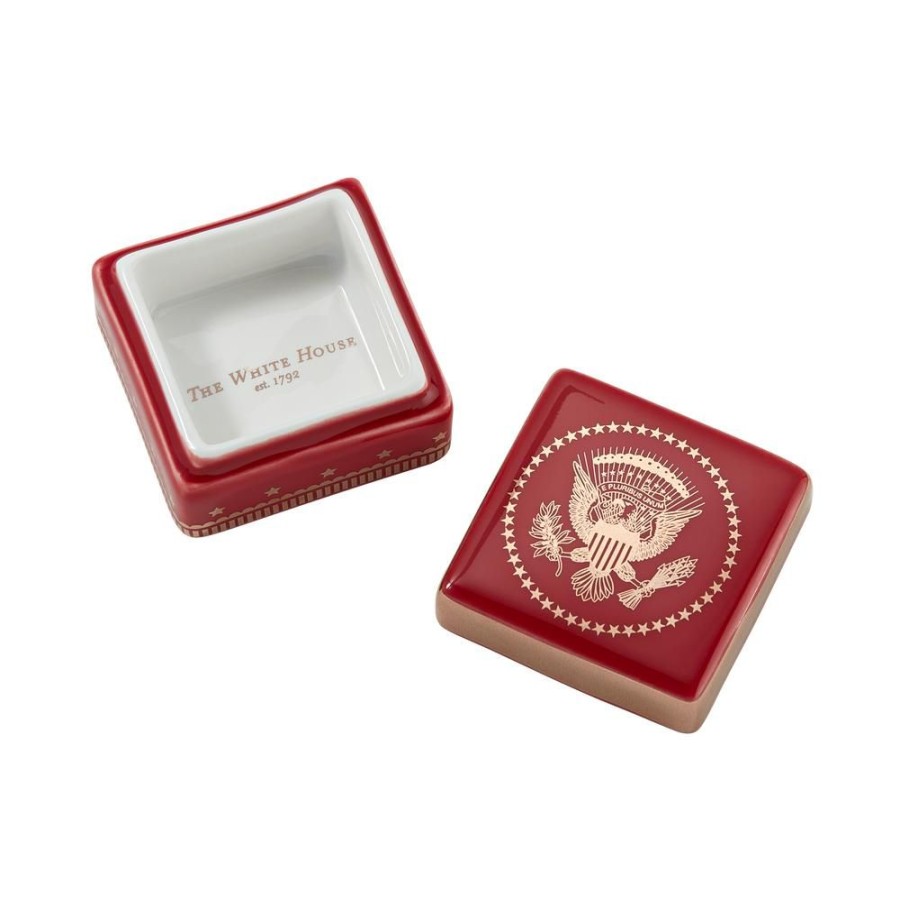 Home & Gifts White House Historical Association | Red Truman Seal Lidded Box