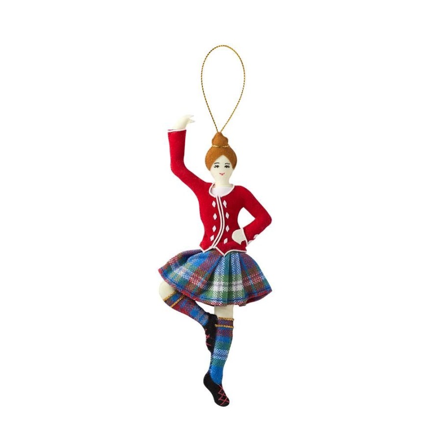 Holidays White House Historical Association | Female Highland Dancer Felt Ornament