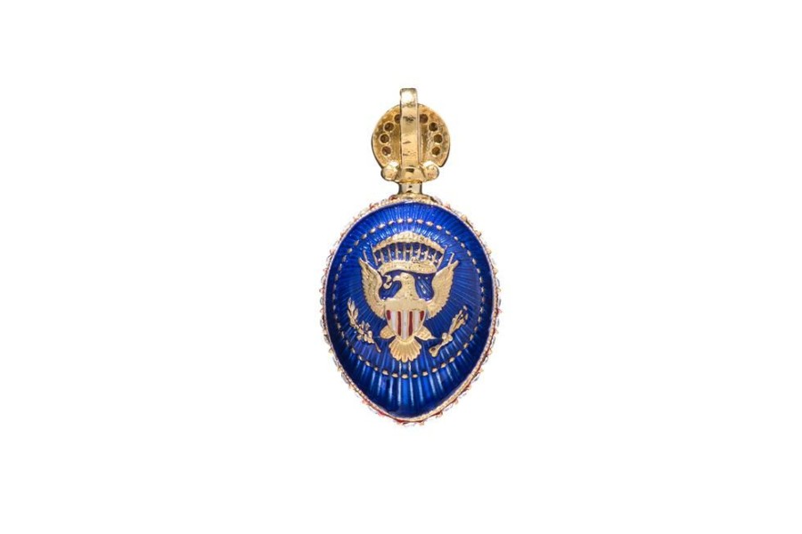 Holidays White House Historical Association | Presidential Cobalt Blue Egg Pendant