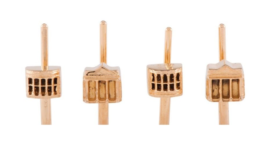 Accessories White House Historical Association | Gold Vermeil White House Tuxedo Studs