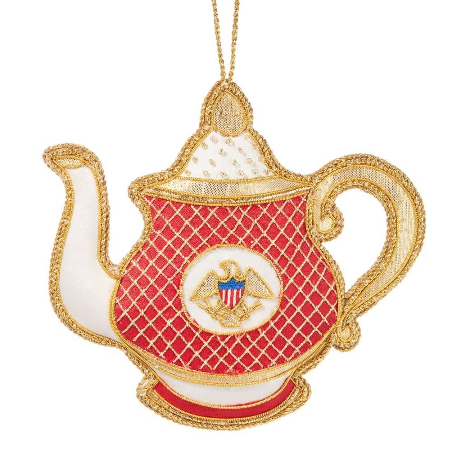 Holidays White House Historical Association | Reagan China Teapot Ornament