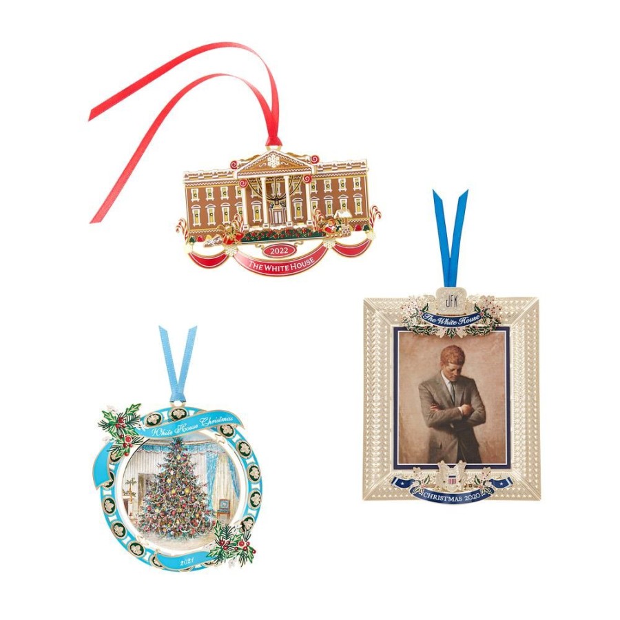 Holidays White House Historical Association | Official White House Christmas Ornament Special Value Bundle: 2022, 2021, 2020