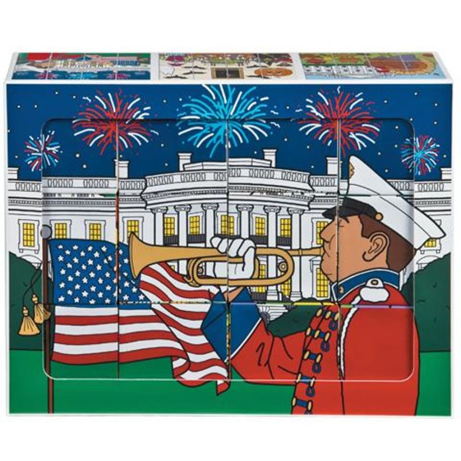 Children White House Historical Association | White House Holiday Block Puzzle