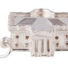 Accessories White House Historical Association | 3D White House Sterling Silver Charm