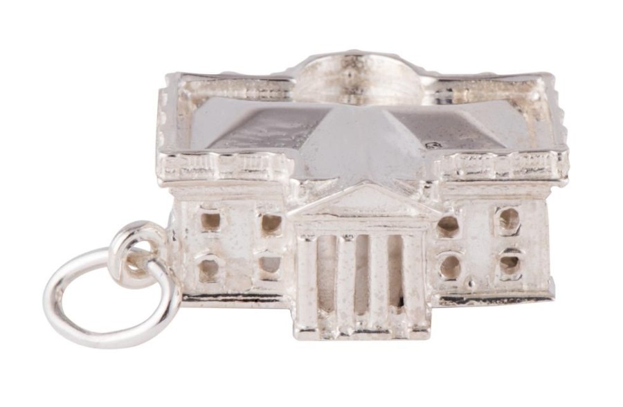 Accessories White House Historical Association | 3D White House Sterling Silver Charm