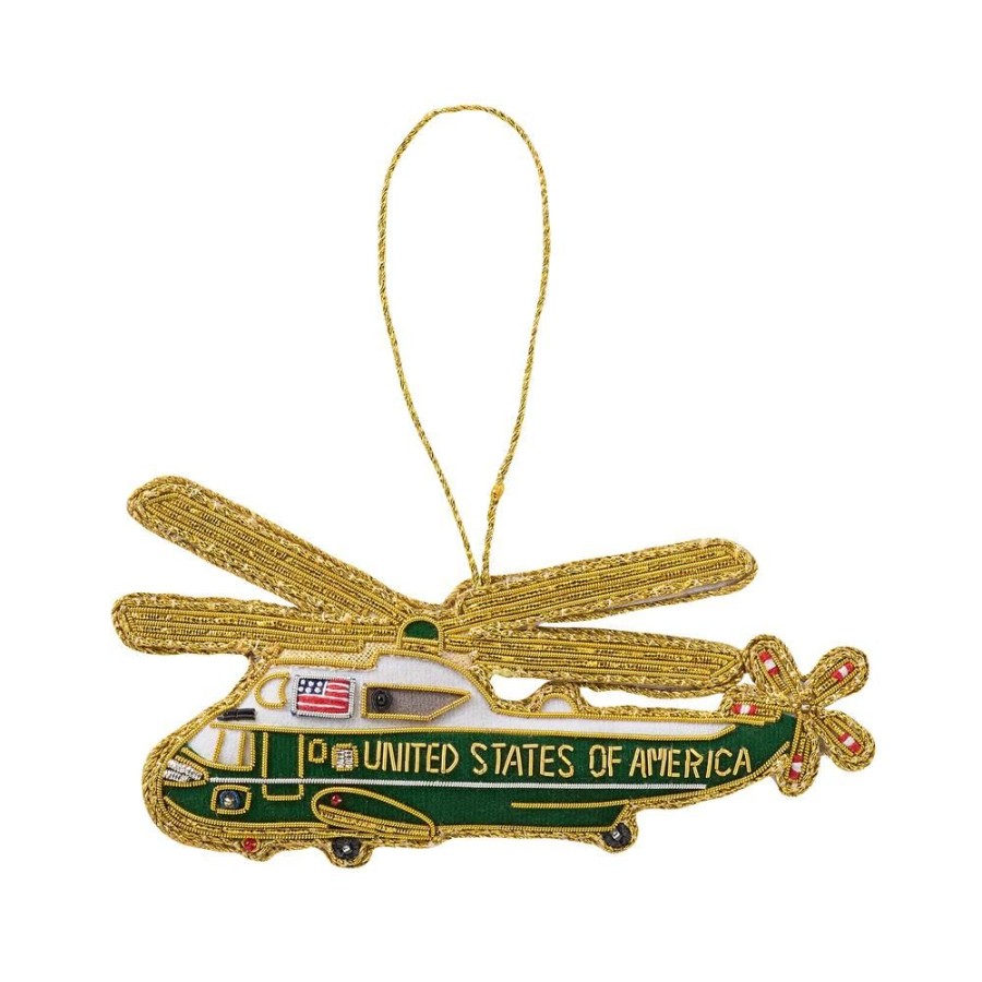 Holidays White House Historical Association | Marine One Felt Ornament