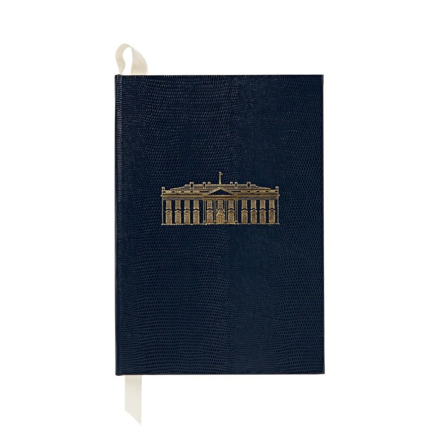 Home & Gifts White House Historical Association | Large Dark Navy White House Notebook