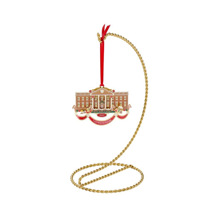 Holidays White House Historical Association | Official 2022 White House Christmas Ornament And Stand, Set