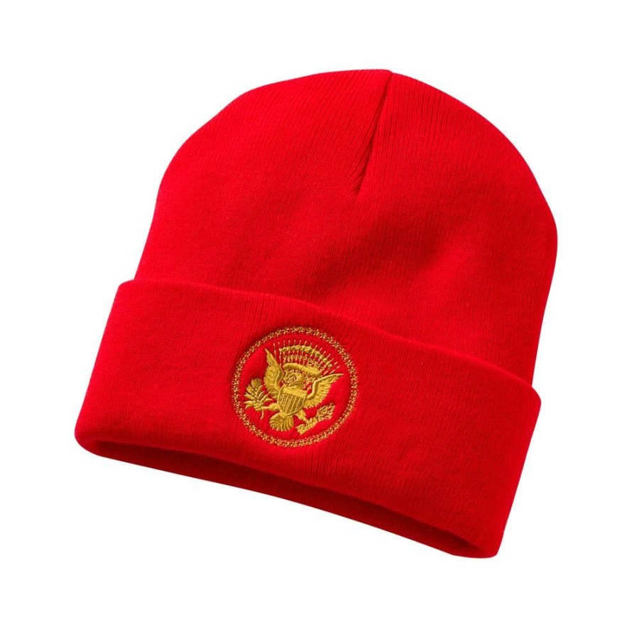 Accessories White House Historical Association | Red Truman Seal Beanie