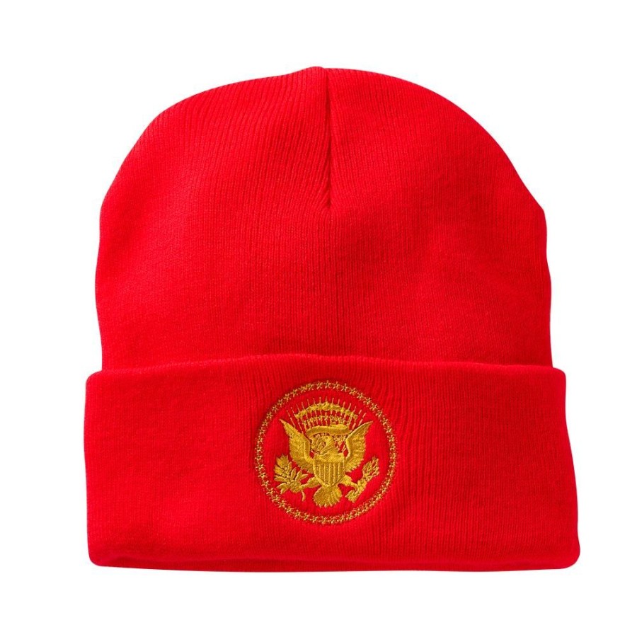 Accessories White House Historical Association | Red Truman Seal Beanie