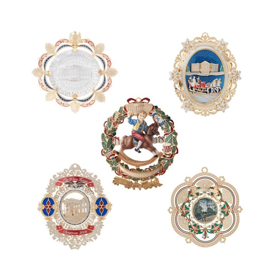 Holidays White House Historical Association | White House Christmas Ornament Set: 2002-2006