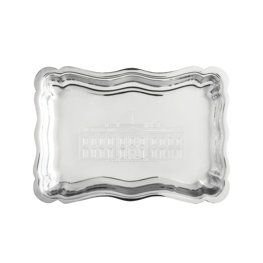 Home & Gifts White House Historical Association | Salisbury White House Scalloped Tray