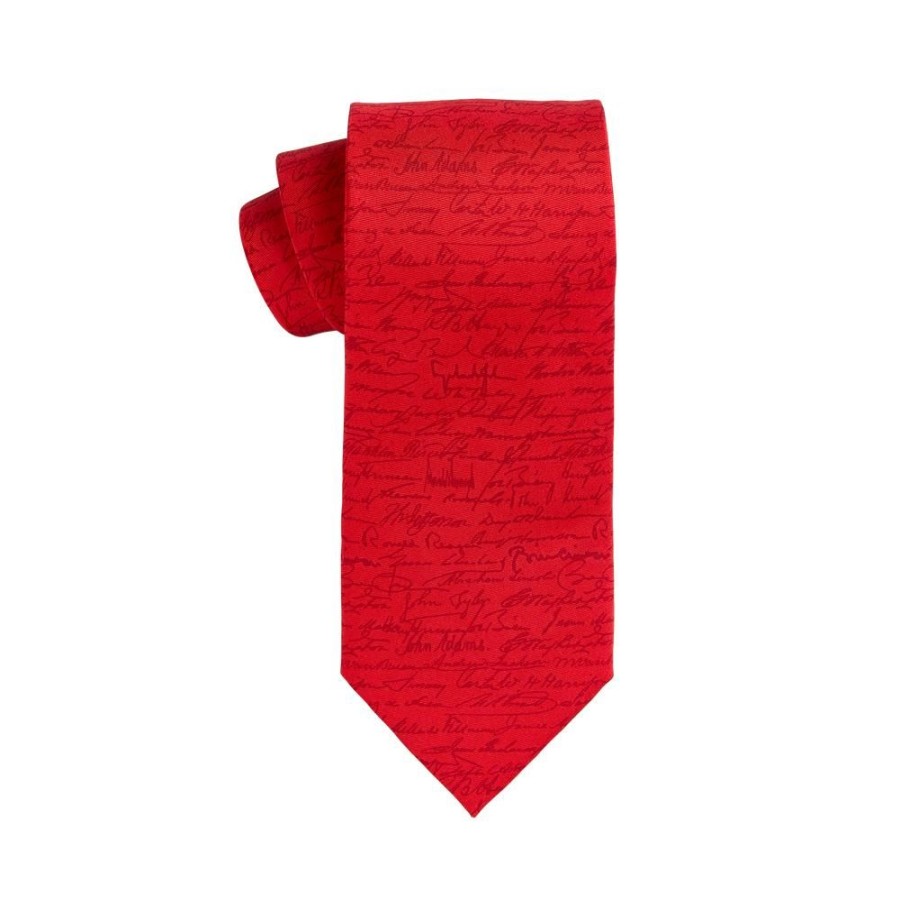 Holidays White House Historical Association | Presidential Signature Tie - Red