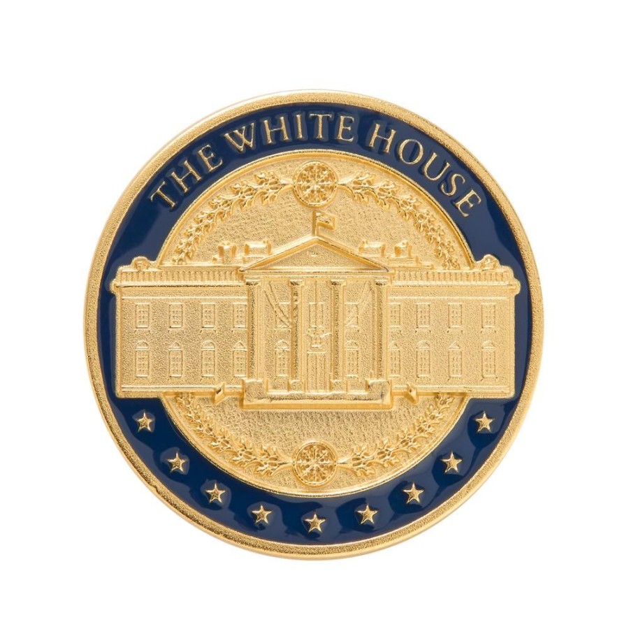 Accessories White House Historical Association | White House Navy And Gold Lapel Pin