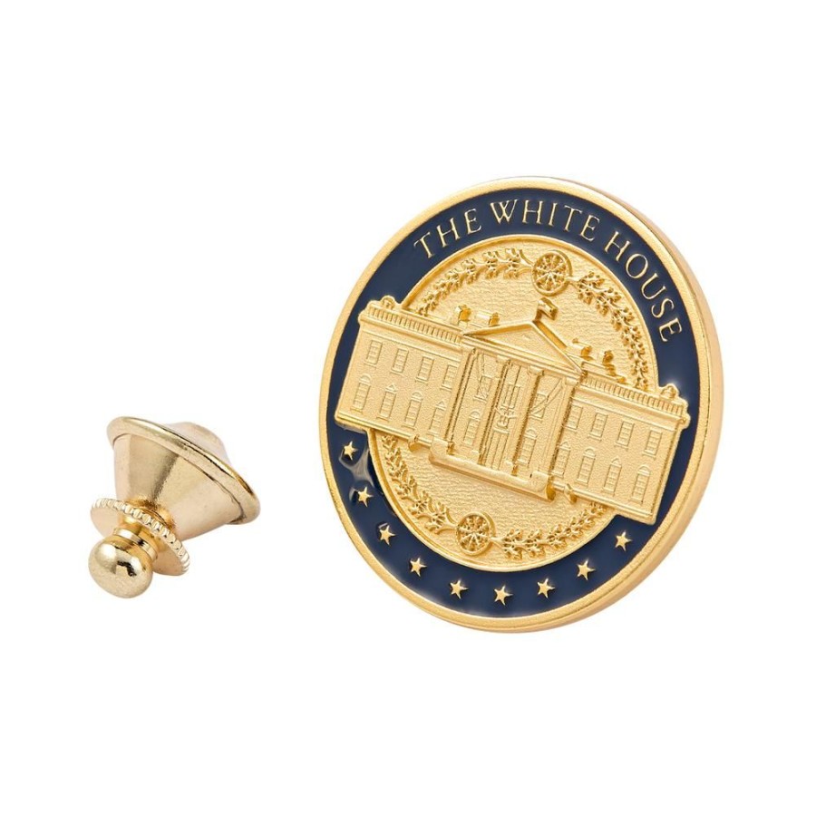 Accessories White House Historical Association | White House Navy And Gold Lapel Pin