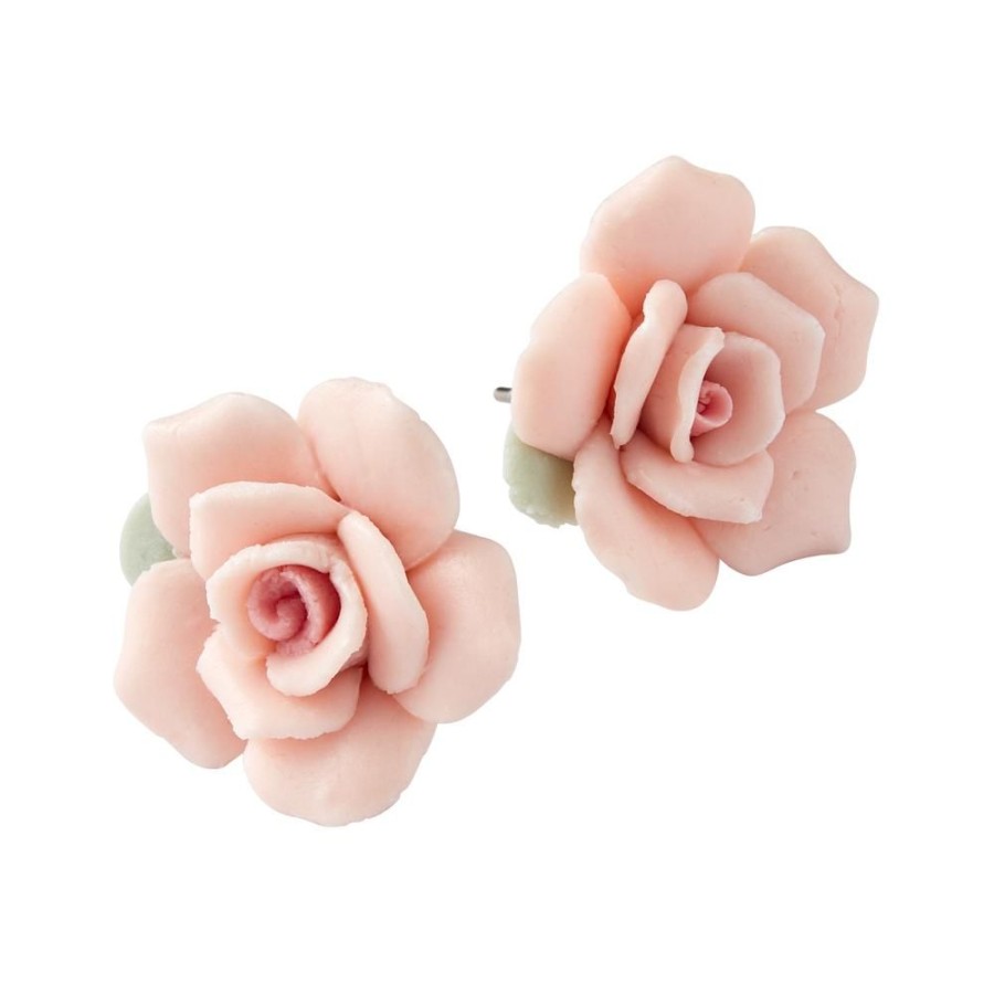 Accessories White House Historical Association | Porcelain Rose Stud Earrings