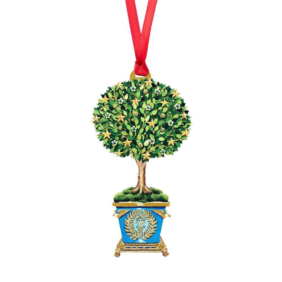 Holidays White House Historical Association | State Room Topiaries Ornament: Blue Room