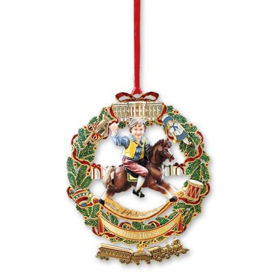 Holidays White House Historical Association | 2003 White House Christmas Ornament, A Child'S Rocking Horse