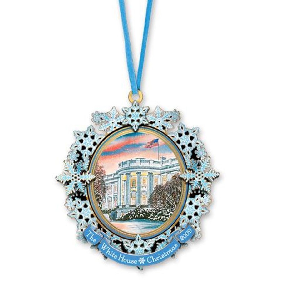 Holidays White House Historical Association | 2009 White House Christmas Ornament, First Electric Christmas Lights