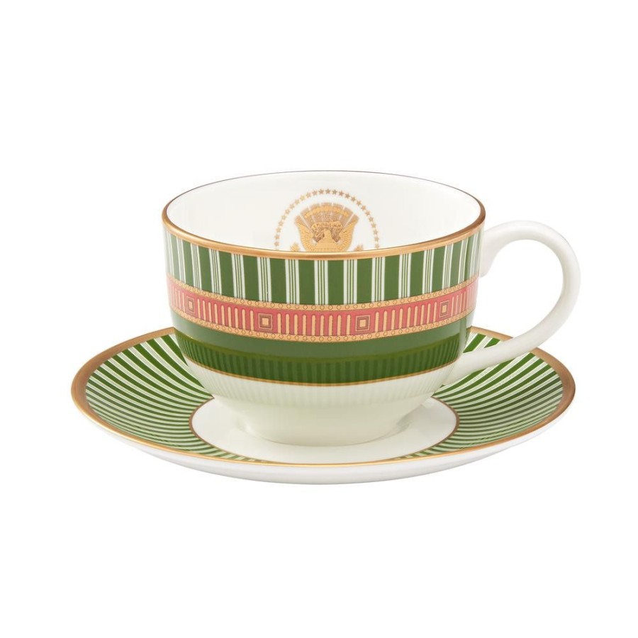 Home & Gifts White House Historical Association | Green Room Teacup & Saucer