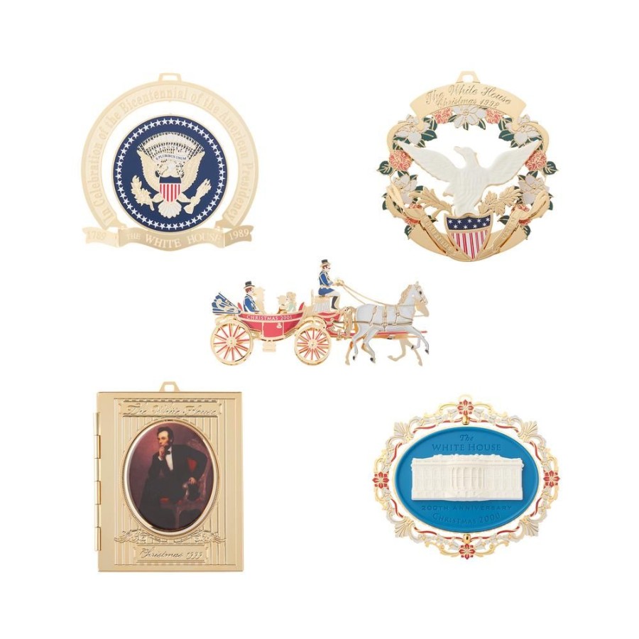 Holidays White House Historical Association | White House Christmas Ornament Set: 1989, 1998-2001