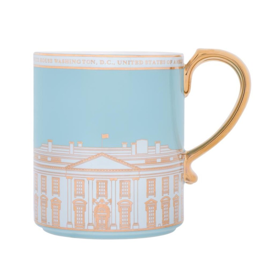 Home & Gifts White House Historical Association | Light Blue White House Mug