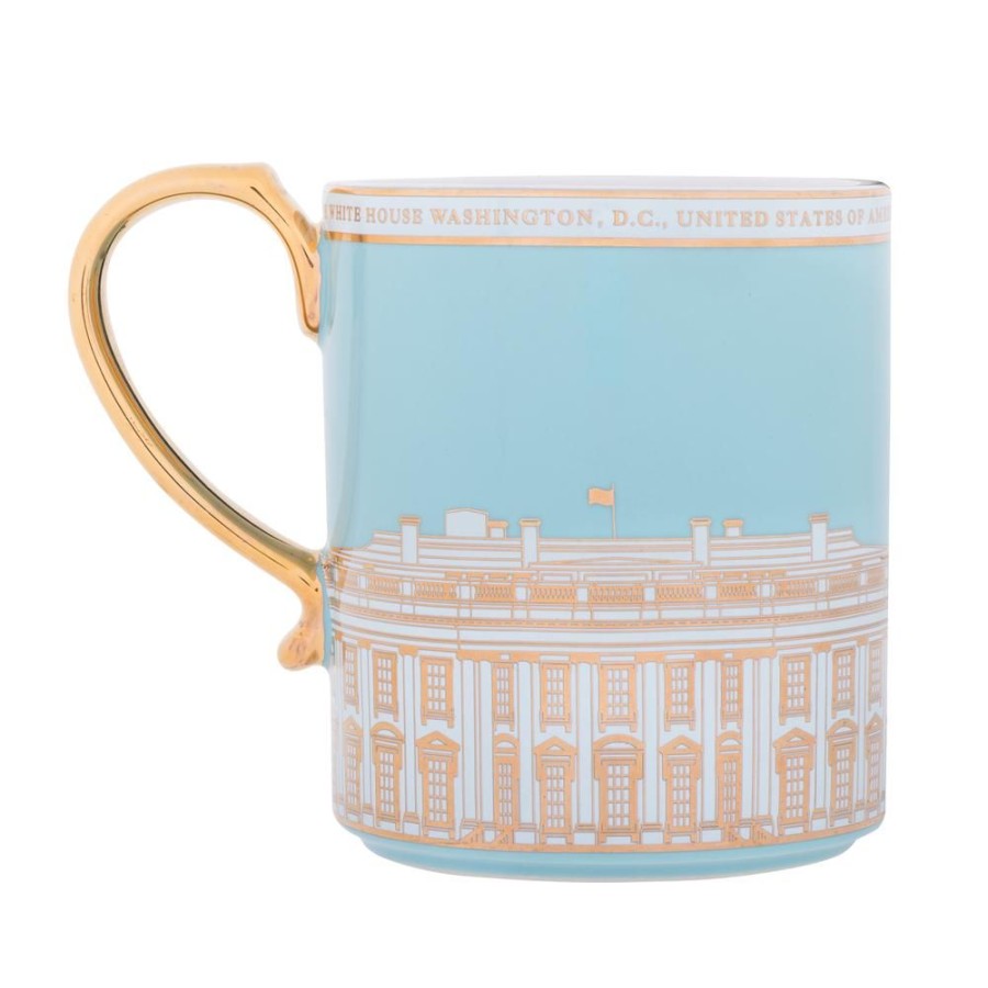 Home & Gifts White House Historical Association | Light Blue White House Mug