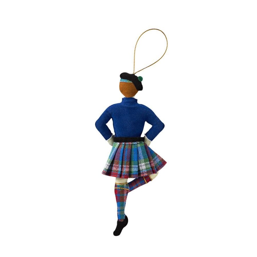 Holidays White House Historical Association | Male Highland Dancer Felt Ornament