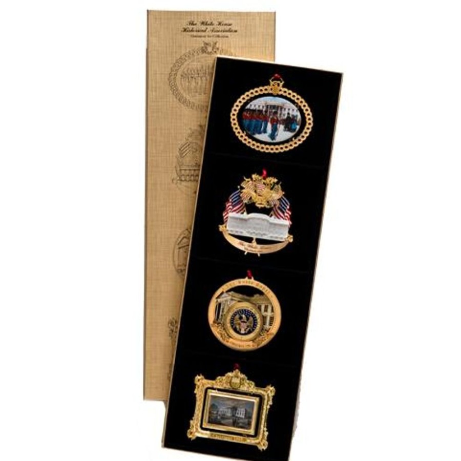 Holidays White House Historical Association | 1994 To 1997 White House Christmas Ornaments, Sold As A Set Of Four