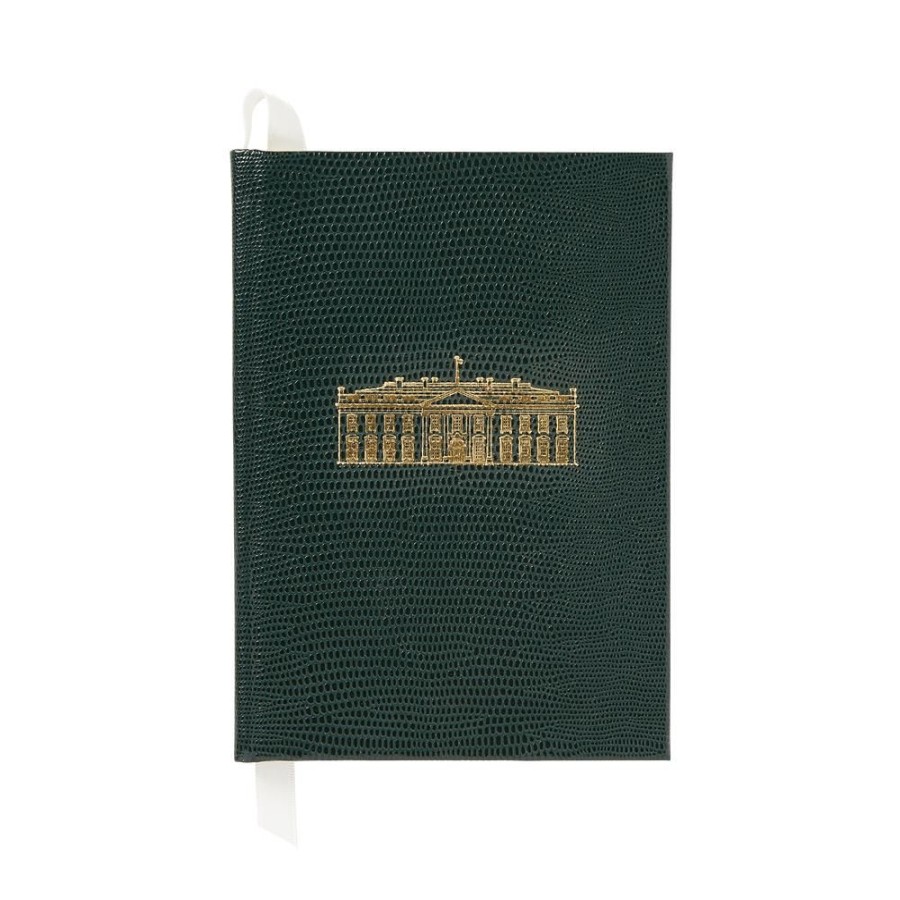 Home & Gifts White House Historical Association | Small Emerald Green White House Notebook