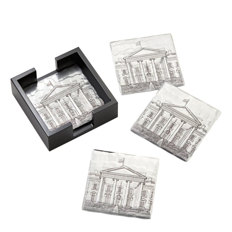 Home & Gifts White House Historical Association | Engraved White House Coaster Set