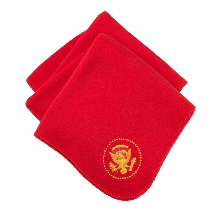 Holidays White House Historical Association | Red Truman Seal Fleece Blanket