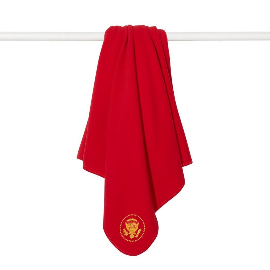 Holidays White House Historical Association | Red Truman Seal Fleece Blanket