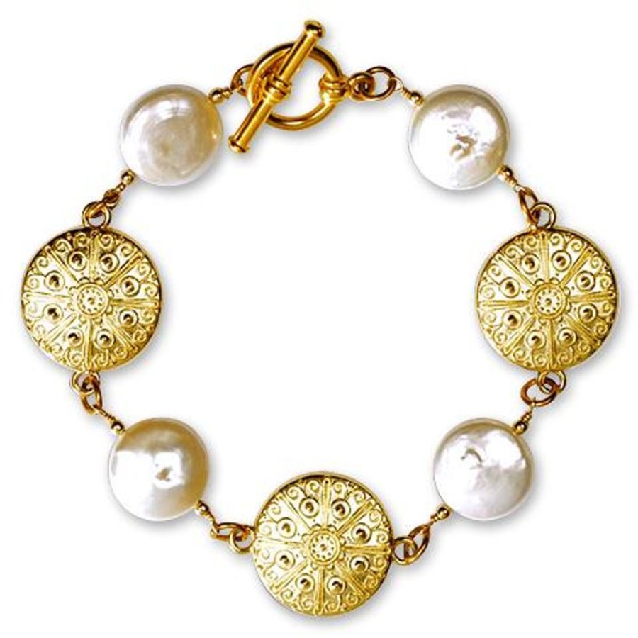 Accessories White House Historical Association | Eisenhower Coin Pearl Bracelet