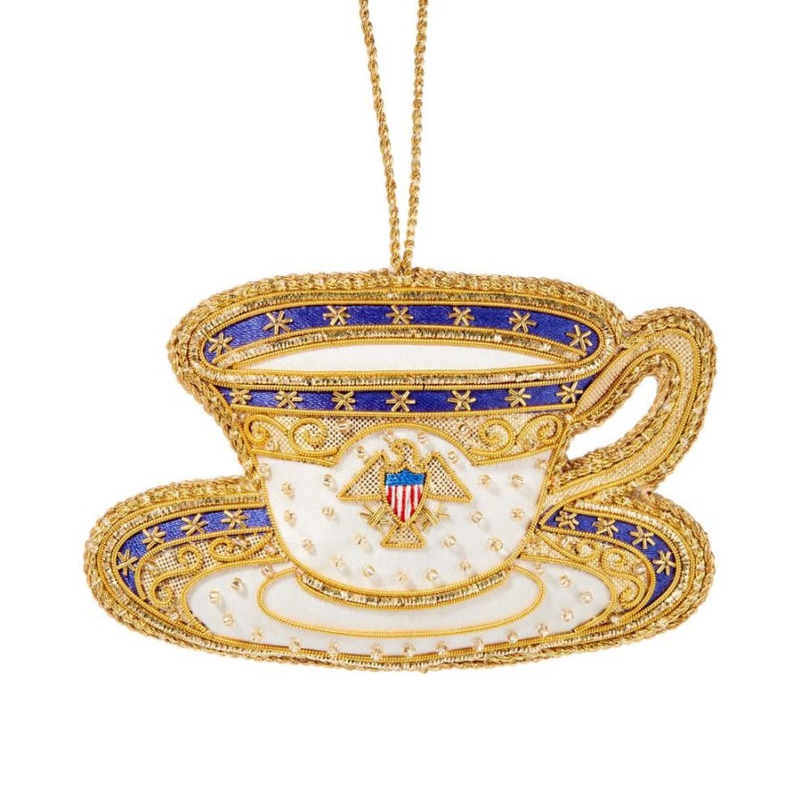 Holidays White House Historical Association | Roosevelt China Teacup Ornament