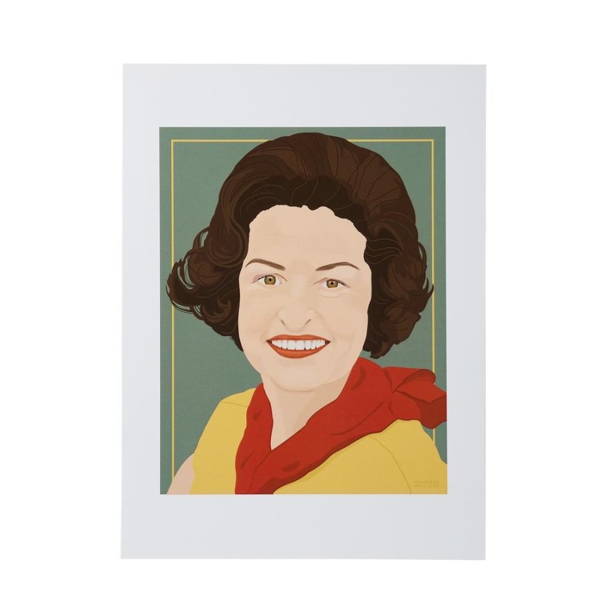 Home & Gifts White House Historical Association | First Lady Portrait Art: Claudia "Lady Bird" Johnson Print