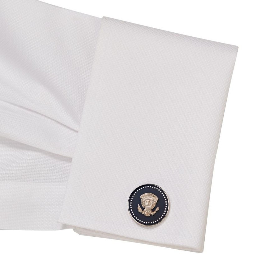 Accessories White House Historical Association | Silver And Navy Truman Seal Cuff Links