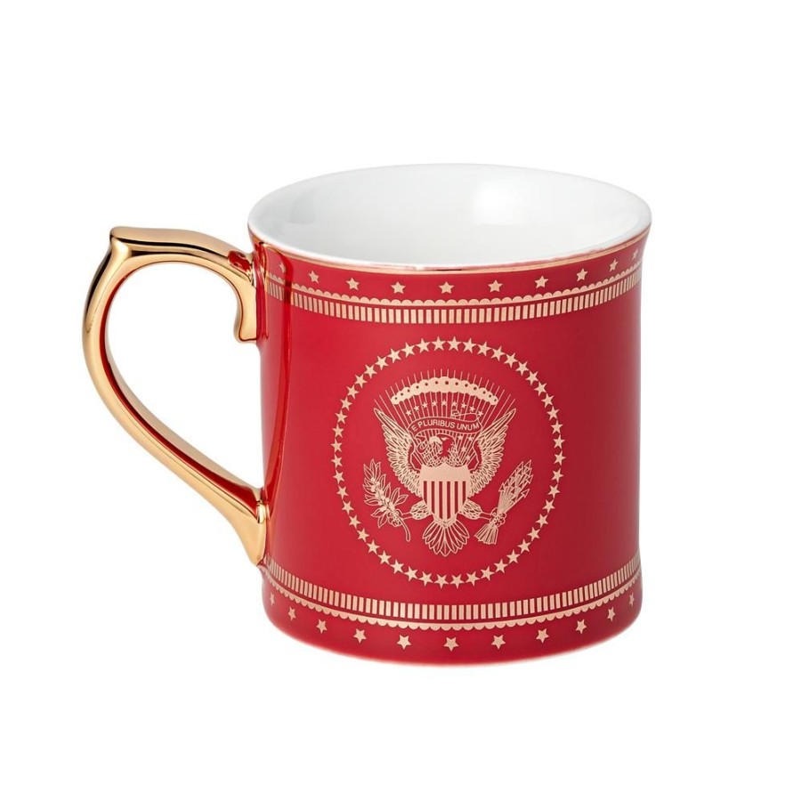 Home & Gifts White House Historical Association | Red Truman Seal Mug