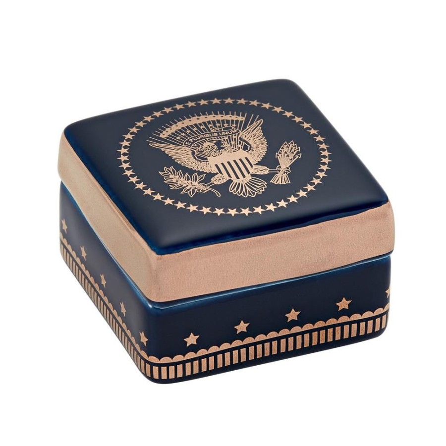 Home & Gifts White House Historical Association | Navy Truman Seal Lidded Box