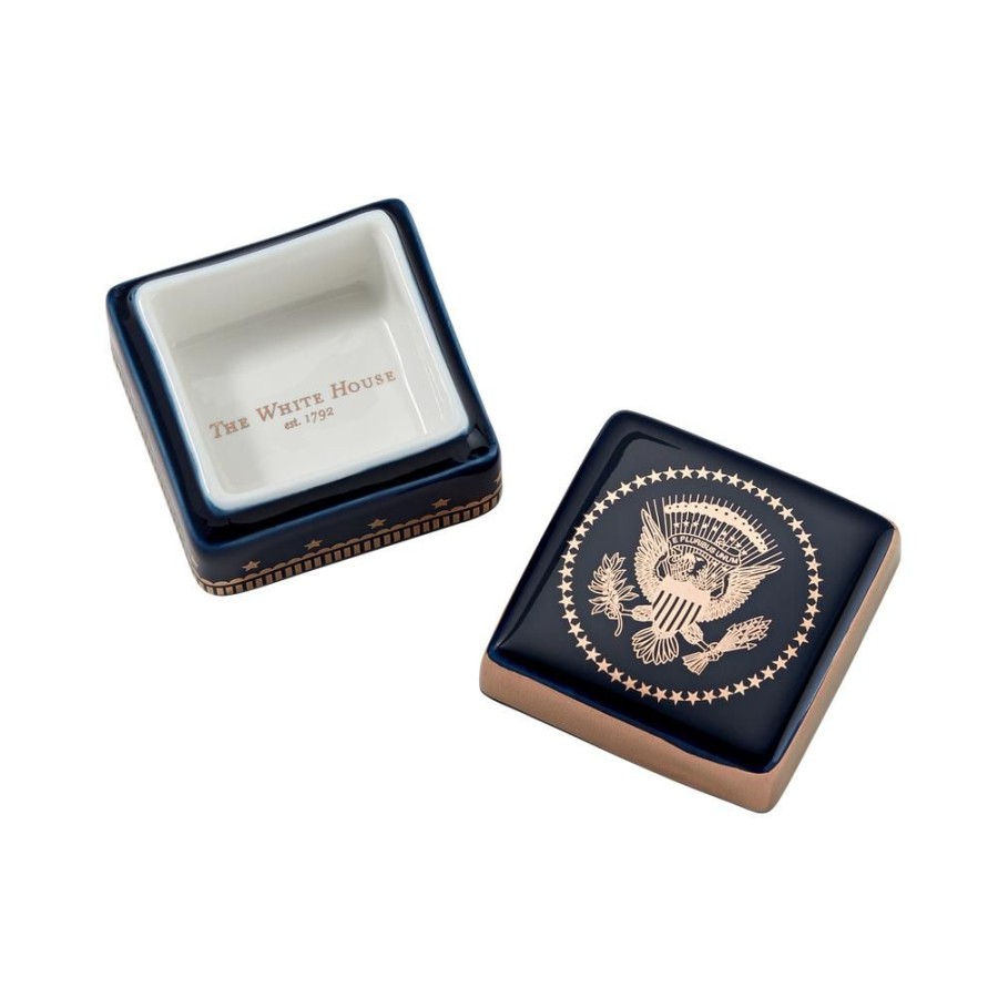 Home & Gifts White House Historical Association | Navy Truman Seal Lidded Box