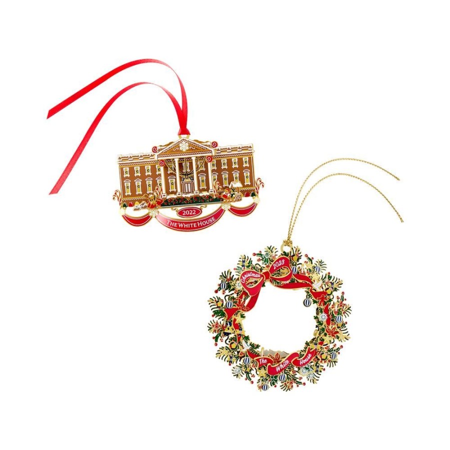 Holidays White House Historical Association | Official 2023 White House Christmas Ornament And Official 2022 White House Christmas Ornament, Bundle