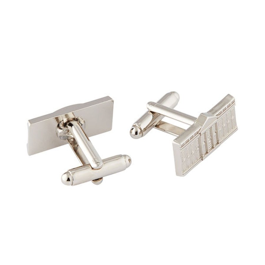 Accessories White House Historical Association | White House Cuff Links, North And South View - Nickel Plated