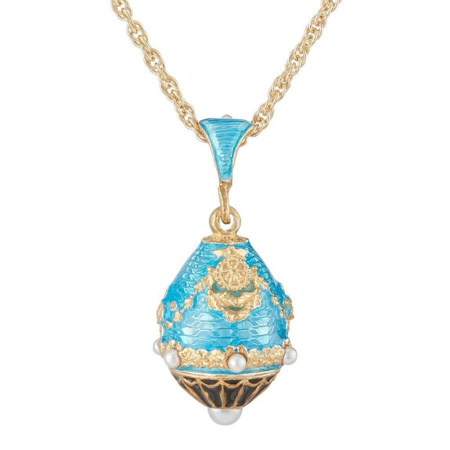 Holidays White House Historical Association | Aqua North Portico Egg Pendant