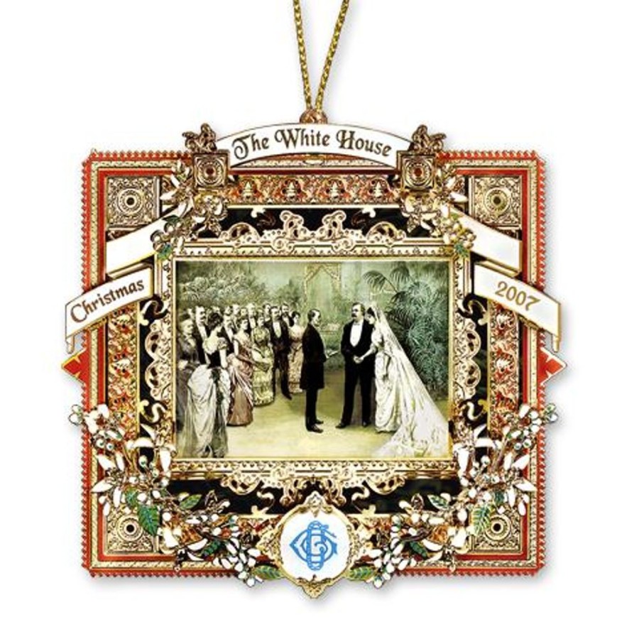 Holidays White House Historical Association | 2007 White House Christmas Ornament, A President Marries In The White House