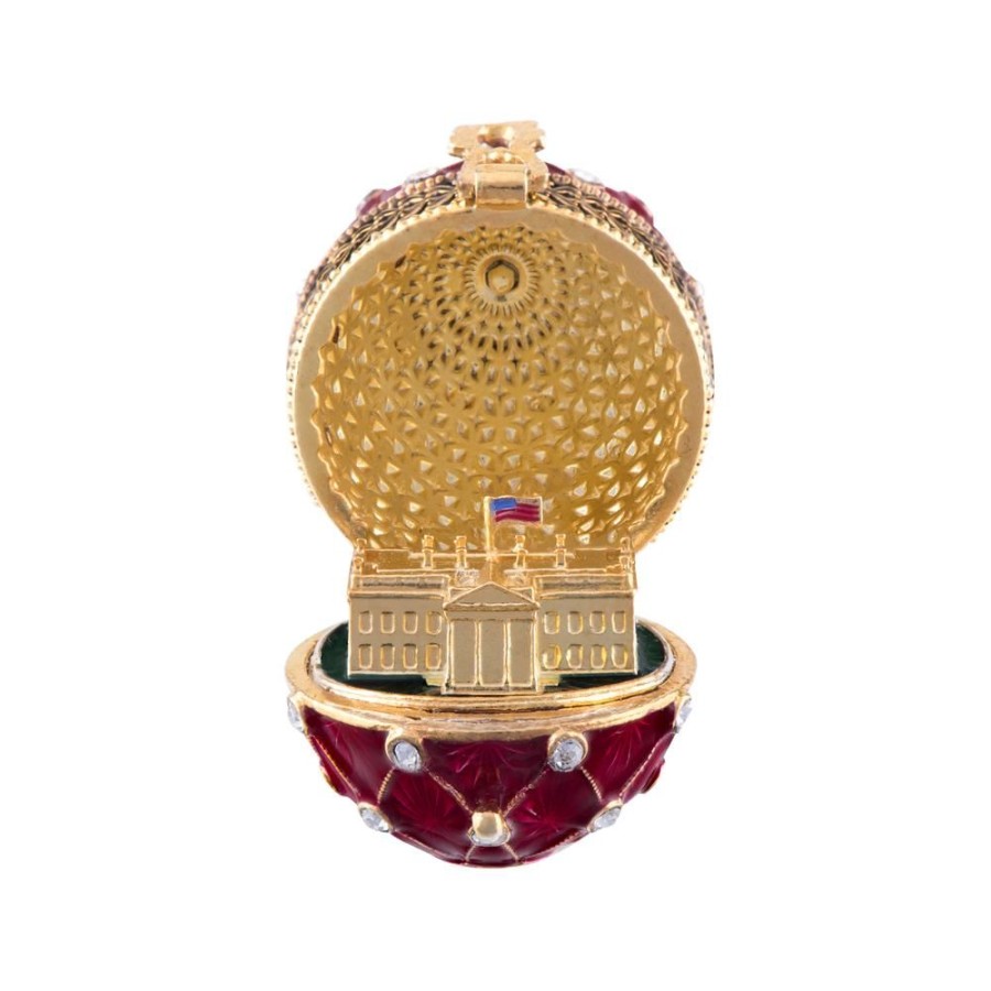 Holidays White House Historical Association | Red White House Egg Pendant